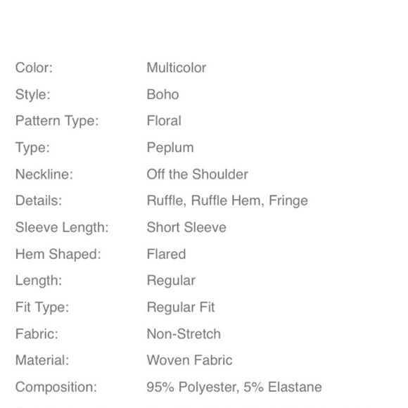 RED OFF SHOULDER RUFFLE TOP - Picture 5 of 5